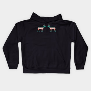 Festive deer pattern Kids Hoodie